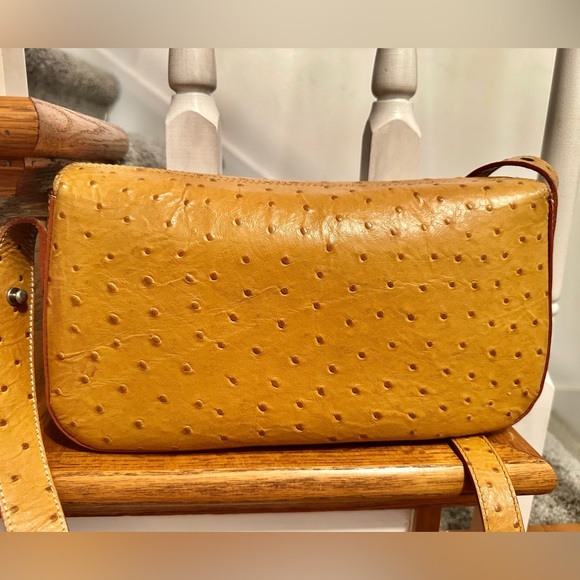 Dooney bourke bag. Authentic ostrich, leather 45” strap - Picture 2 of 7